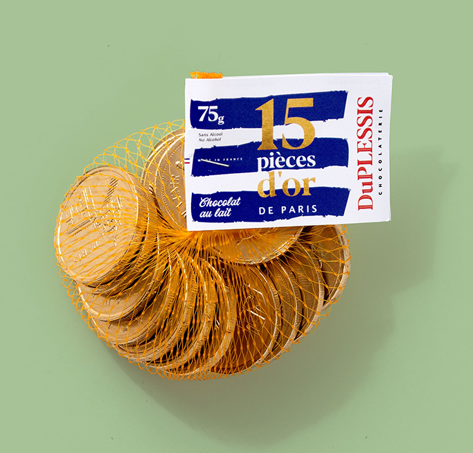 filet de pièce en chocolat lait personnalisable