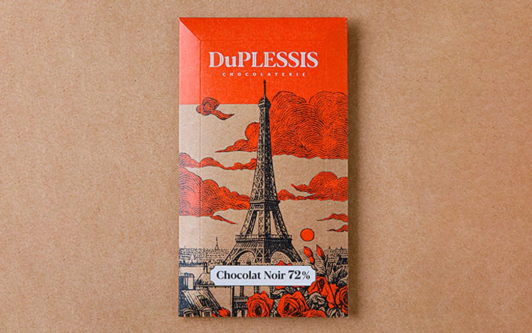 Tablette de chocolat noir personnalisable